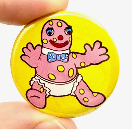 Baby Blobby Button Pin Badge