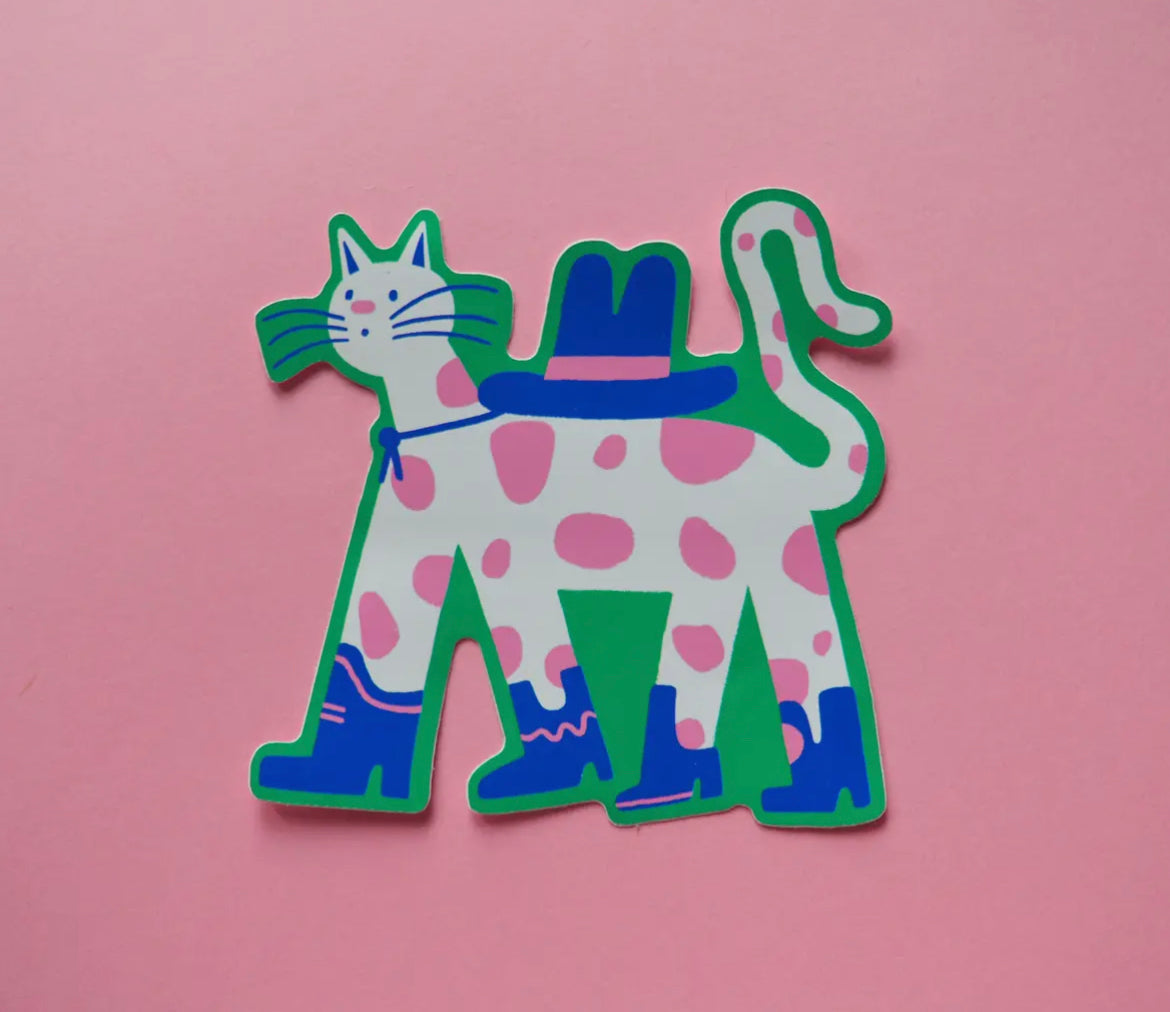 Cowboy Cat Sticker