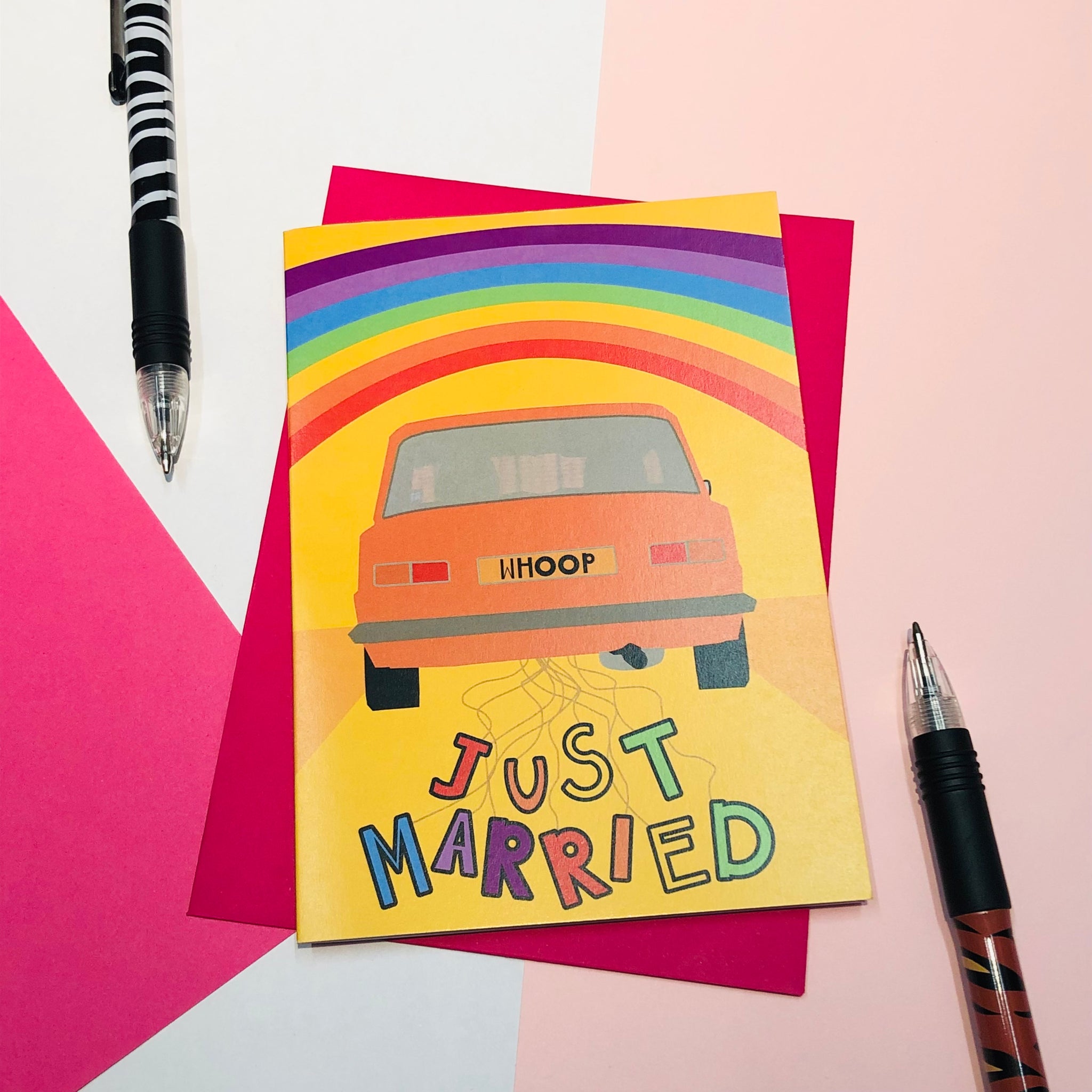 Just Married Greetings Card