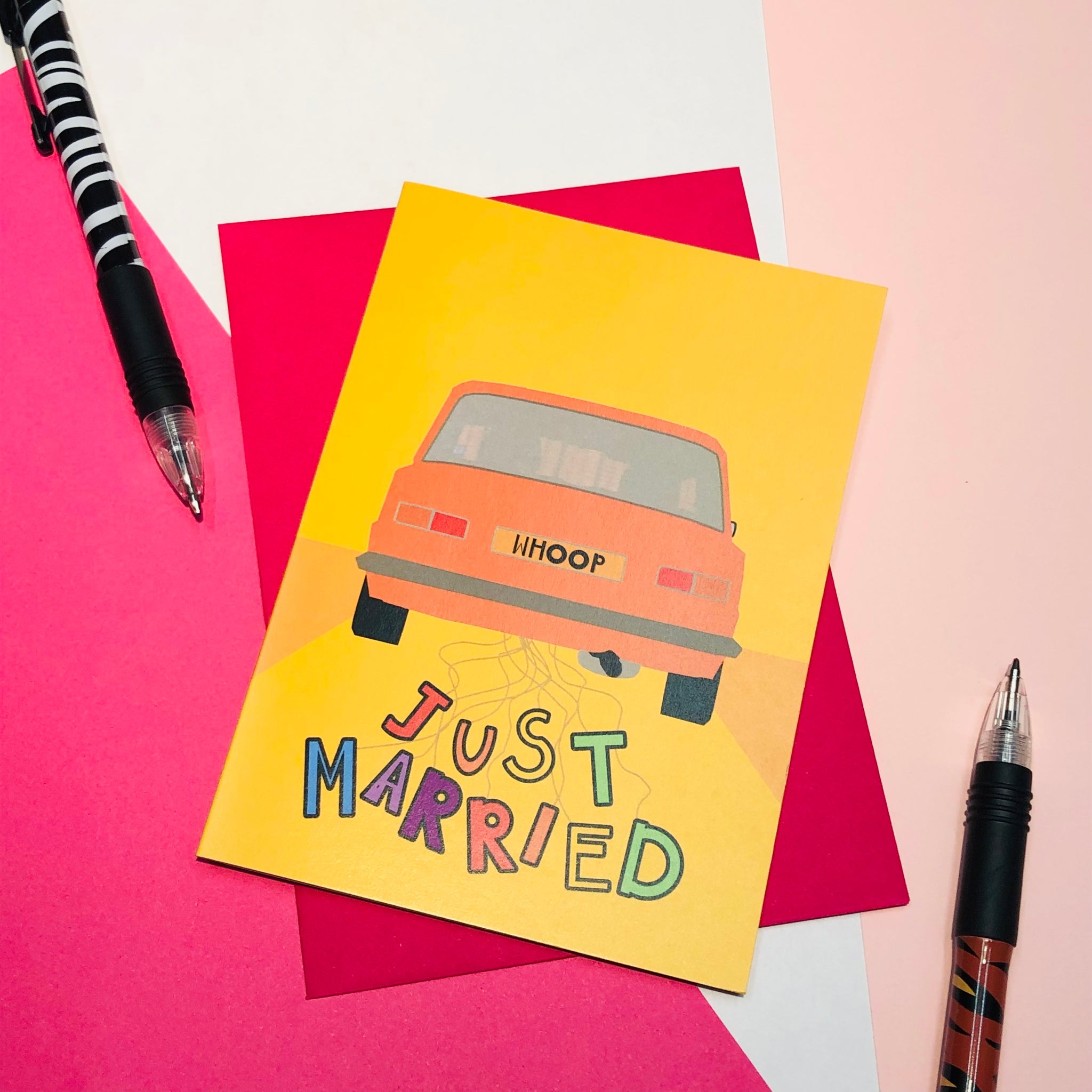 Just Married Greetings Card