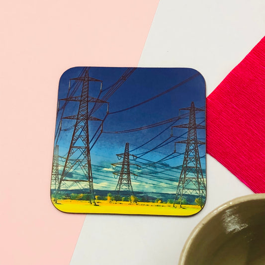 Blue Pylon Coaster
