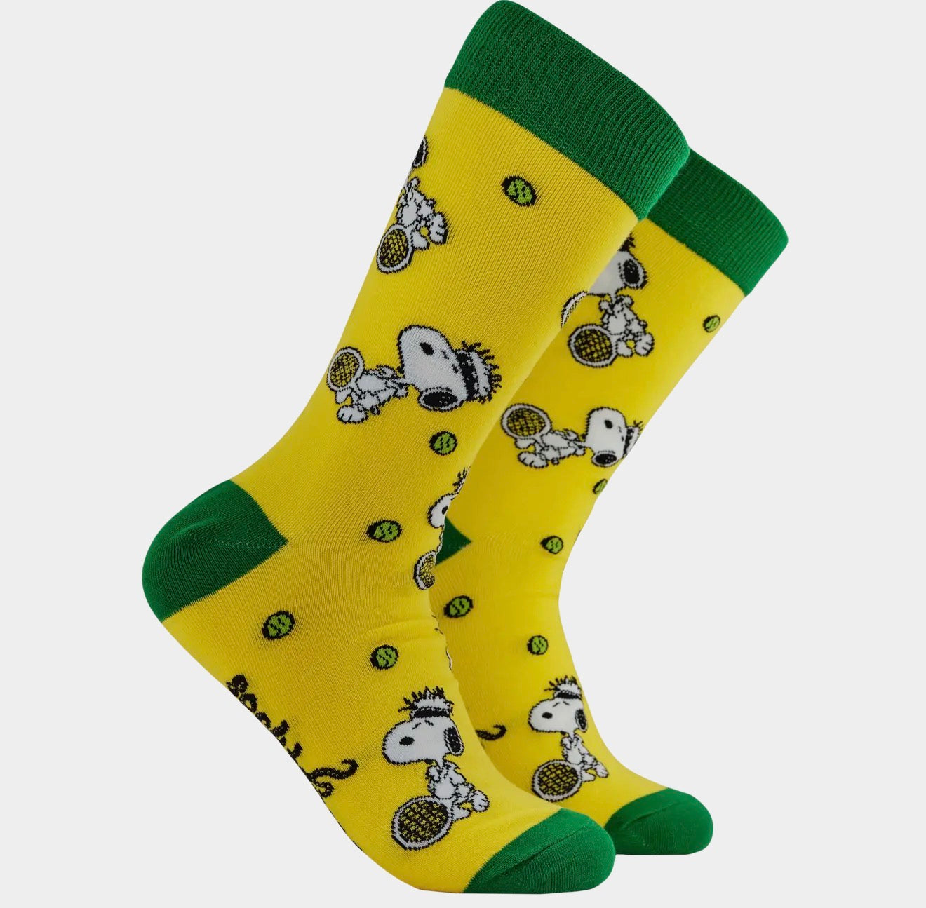 Snoopy Plays Tennis Socks