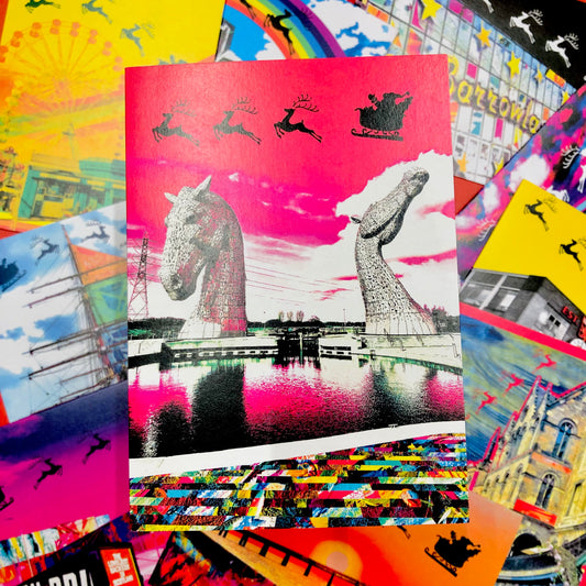 Kicking About Scotland Christmas Cards (Pack of 10)