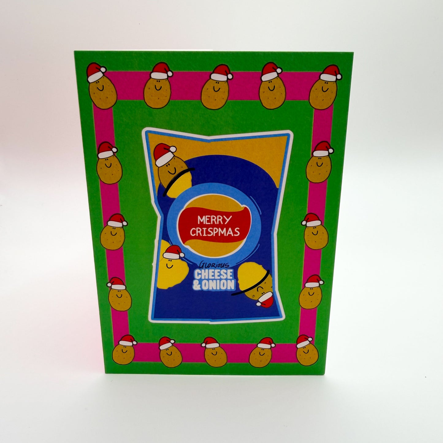 Cheese & Onion Crispmas Christmas Card