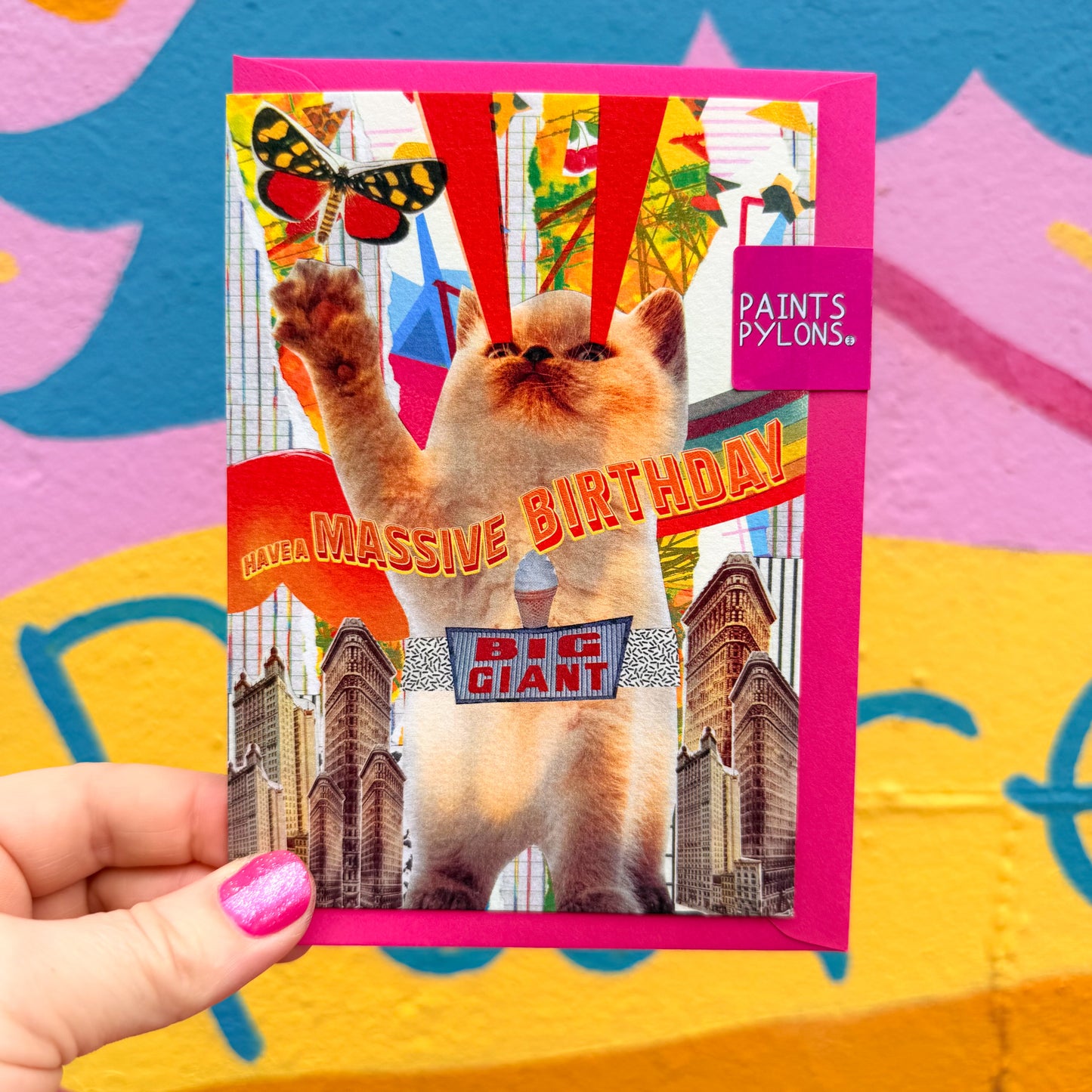 Massive Cat Birthday Card