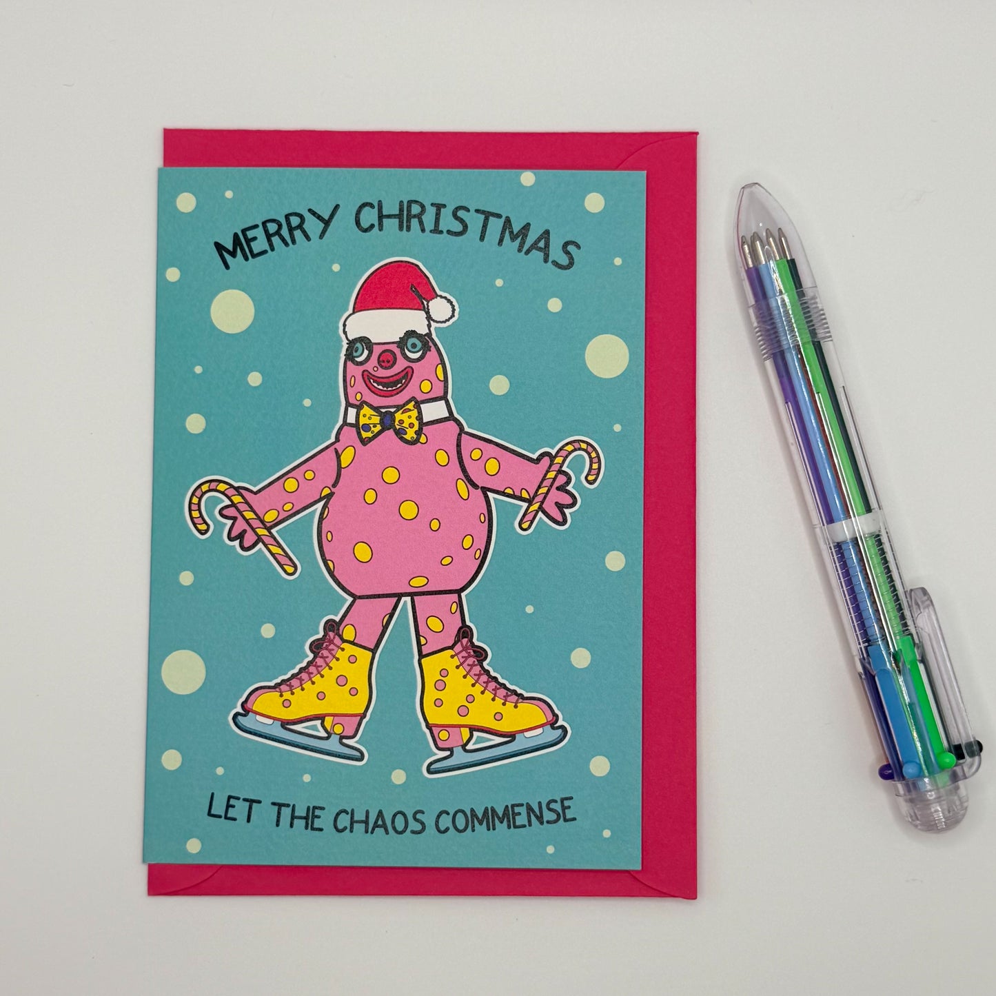 Blobby Chaos Christmas Card