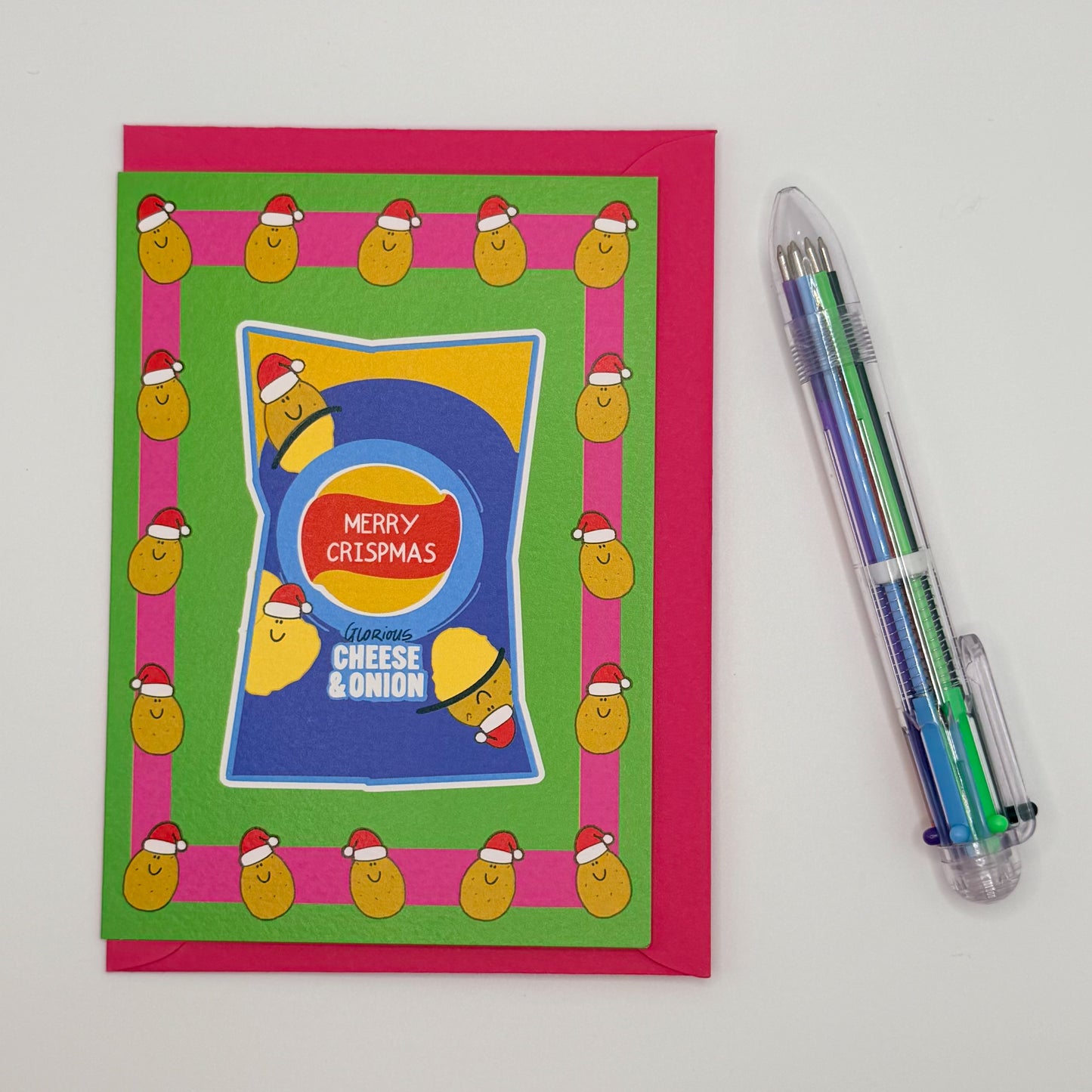 Cheese & Onion Crispmas Christmas Card