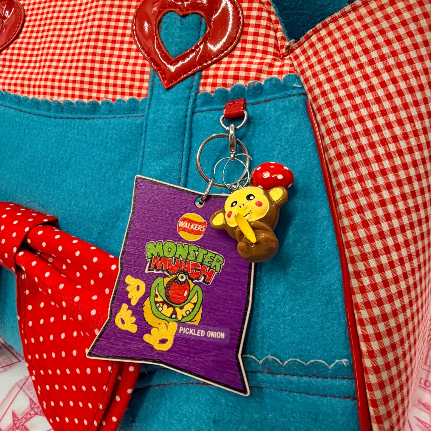 Monster Munch Wooden Keyring