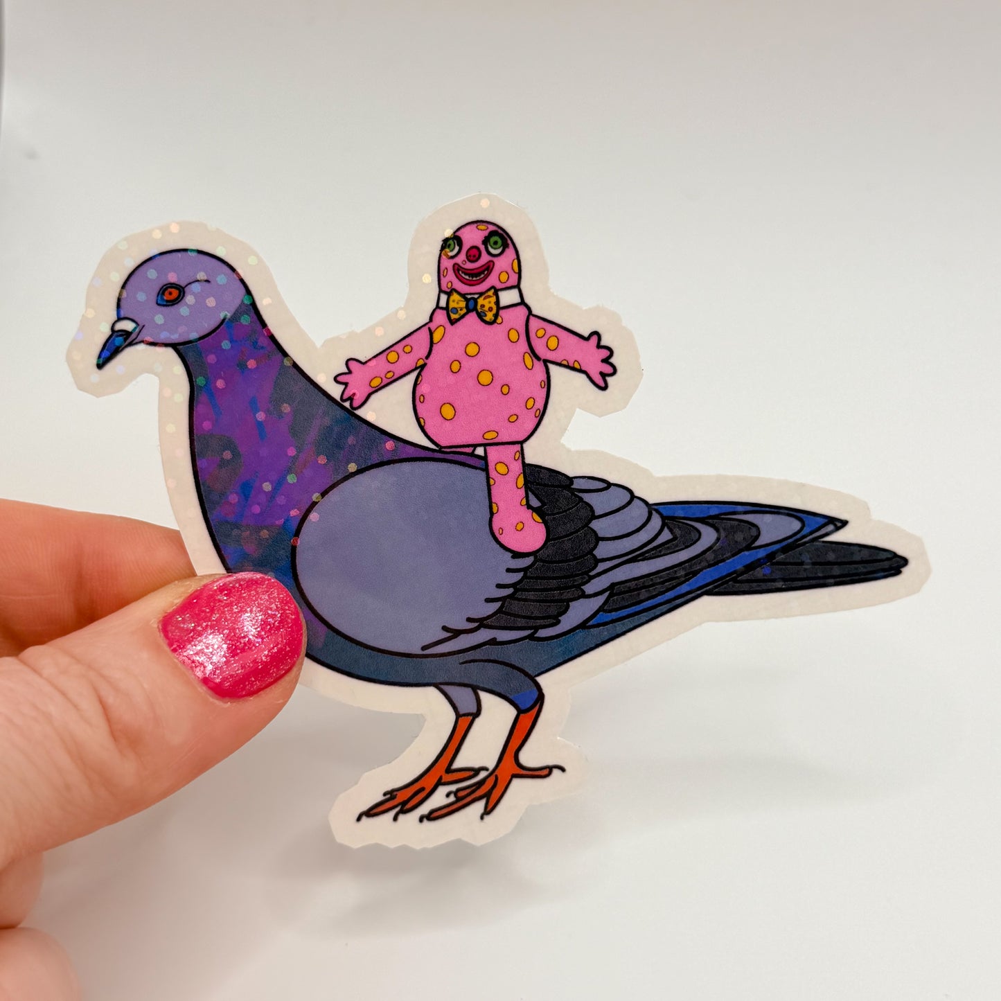 Blobby and Pigeon Sticker