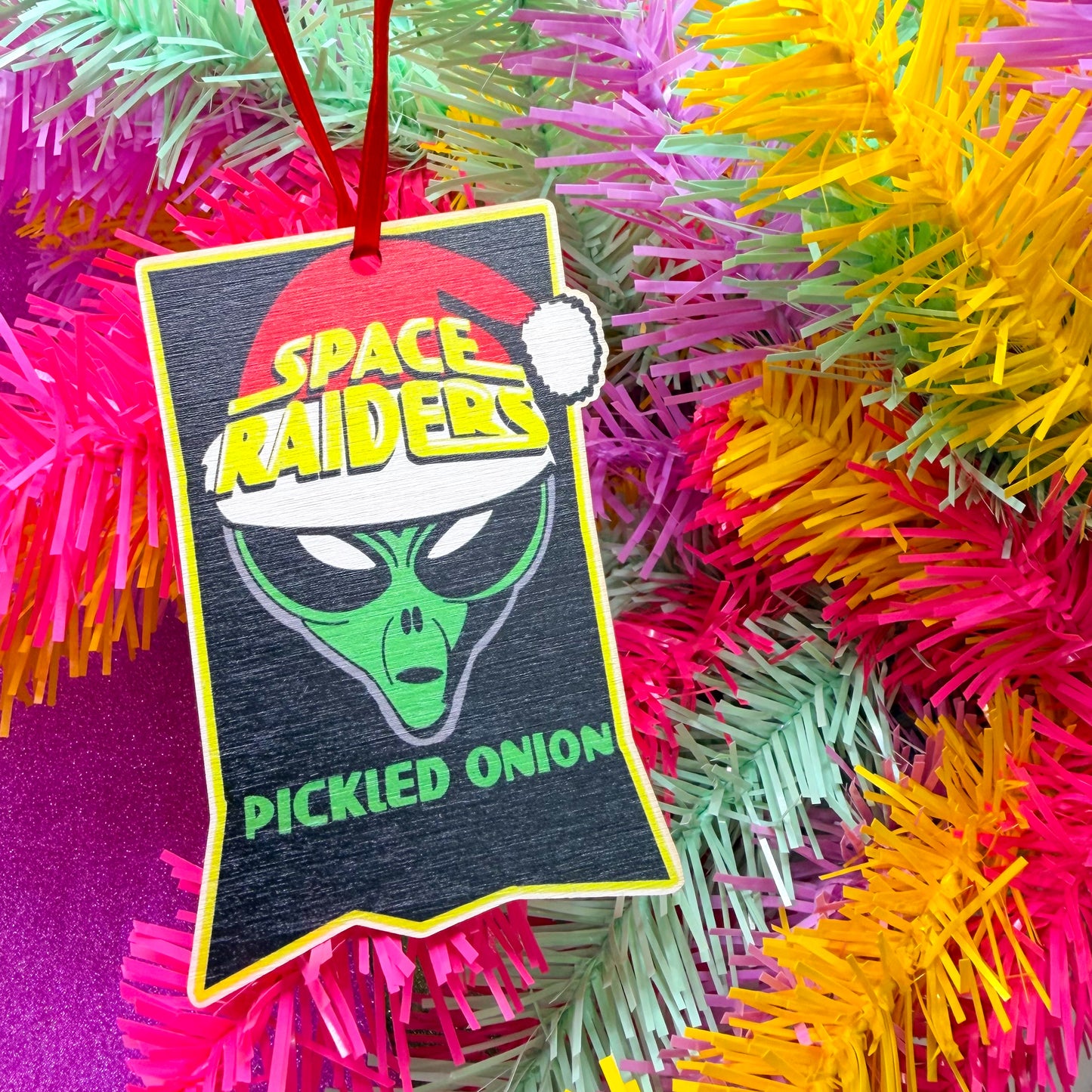 Space Raiders Wooden Christmas Decoration