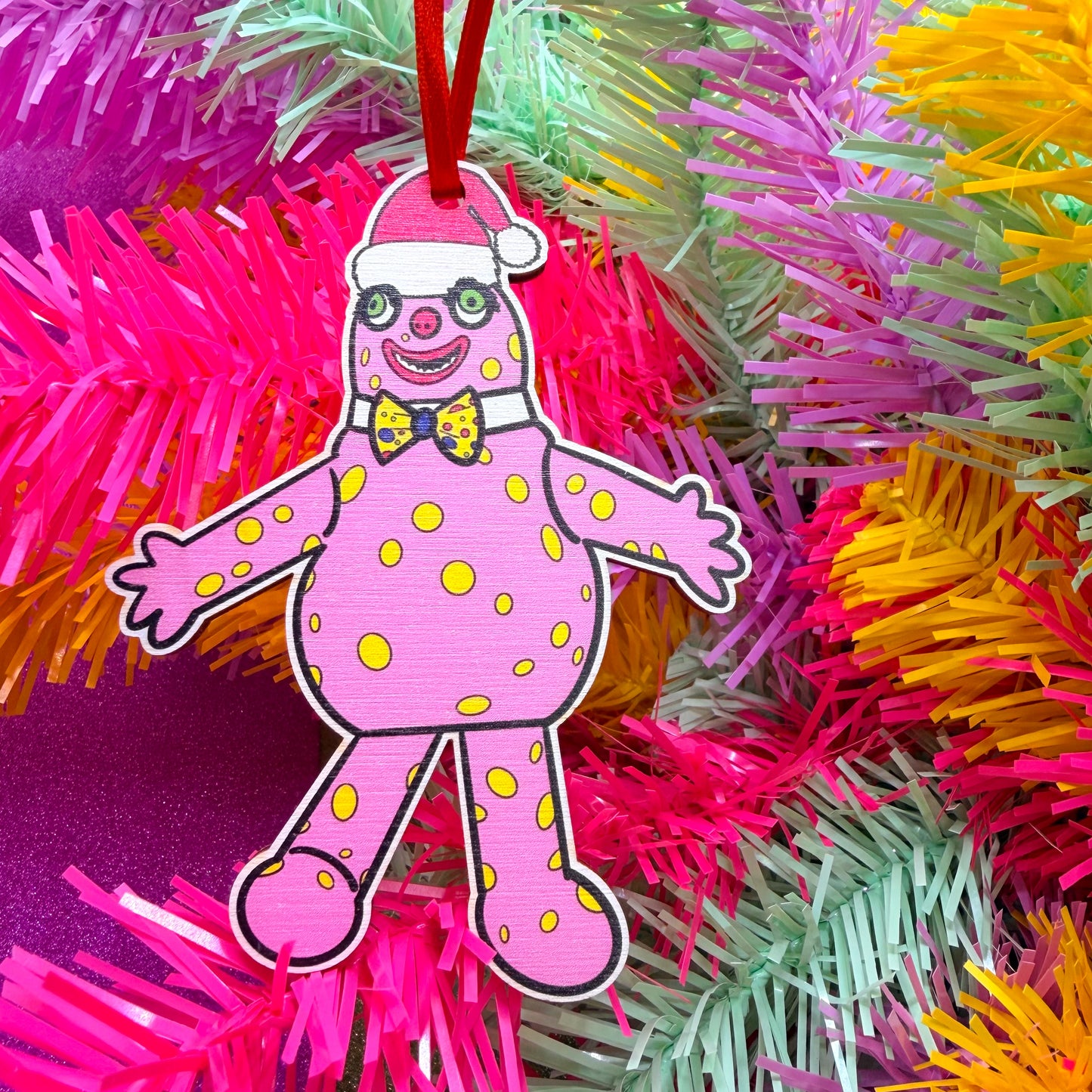 Blobby Wooden Christmas Decoration