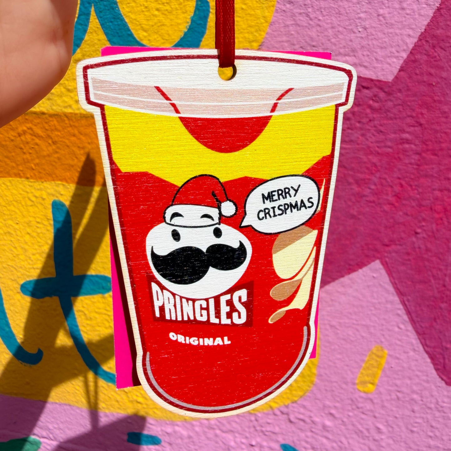 Pringles Wooden Christmas Decoration
