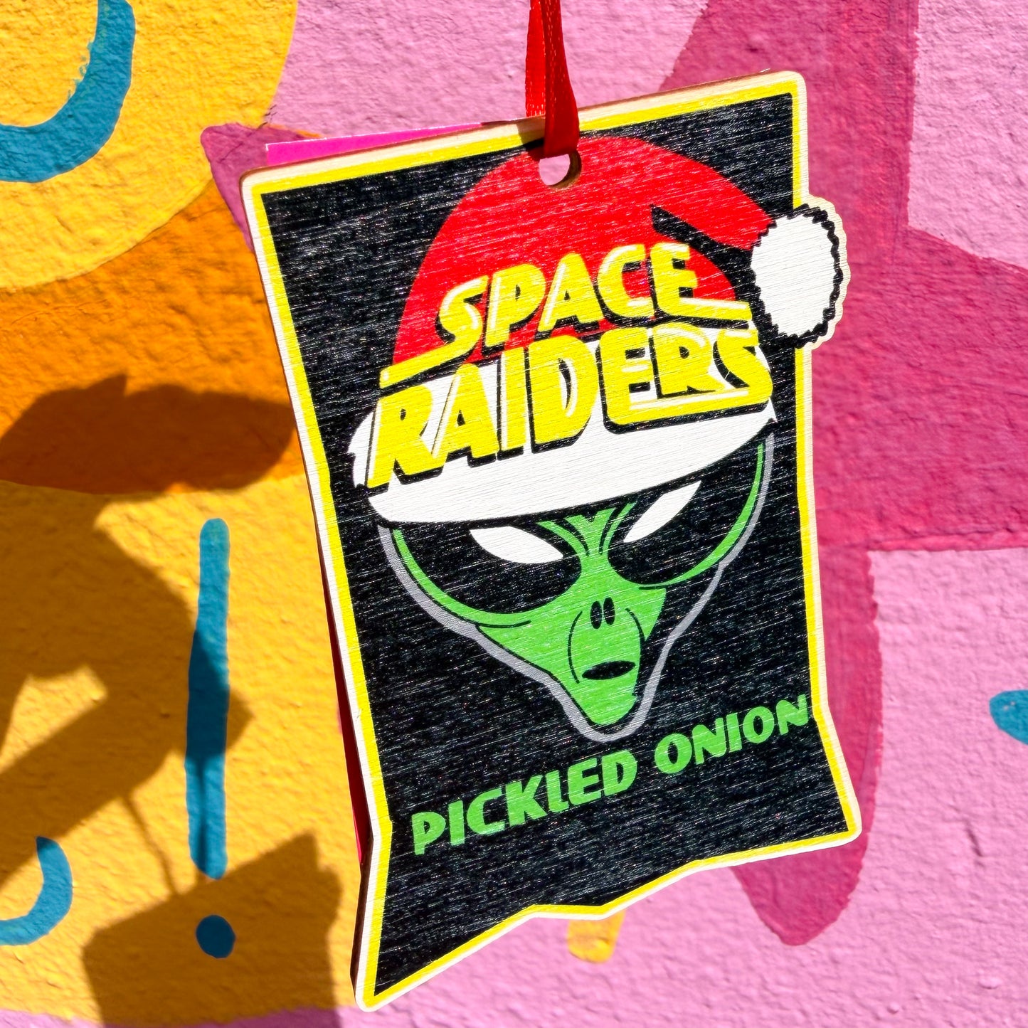 Space Raiders Wooden Christmas Decoration