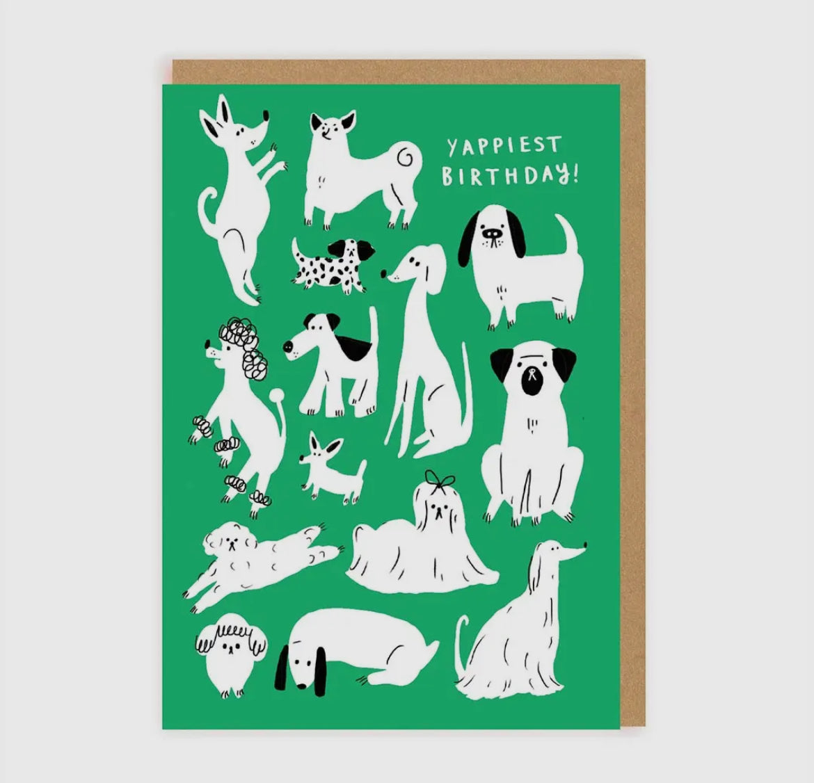 Yappy Birthday Dogs Greeting Card