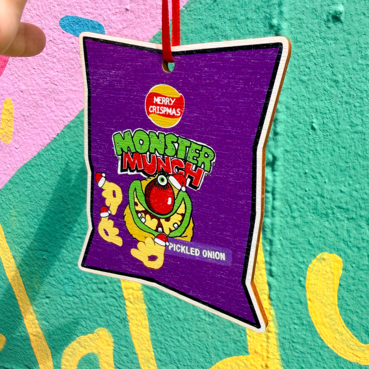 Monster Munch Wooden Christmas Decoration
