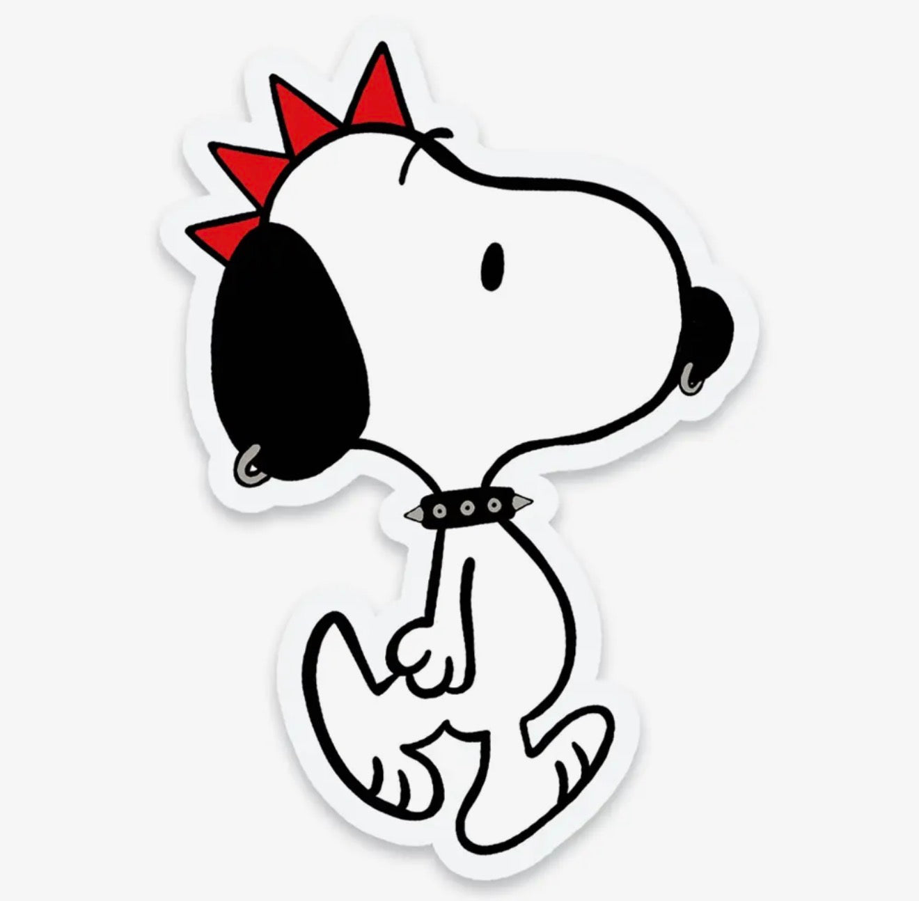 Punk Rock Beagle Dog Vinyl Sticker