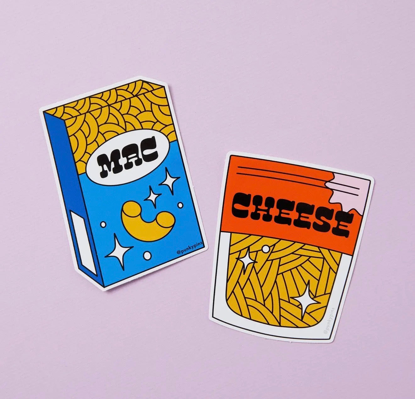 Mac & Cheese 2x Vinyl Sticker Pack