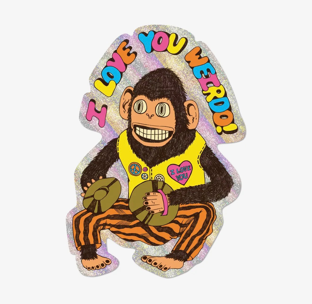 Love You Weirdo Sticker