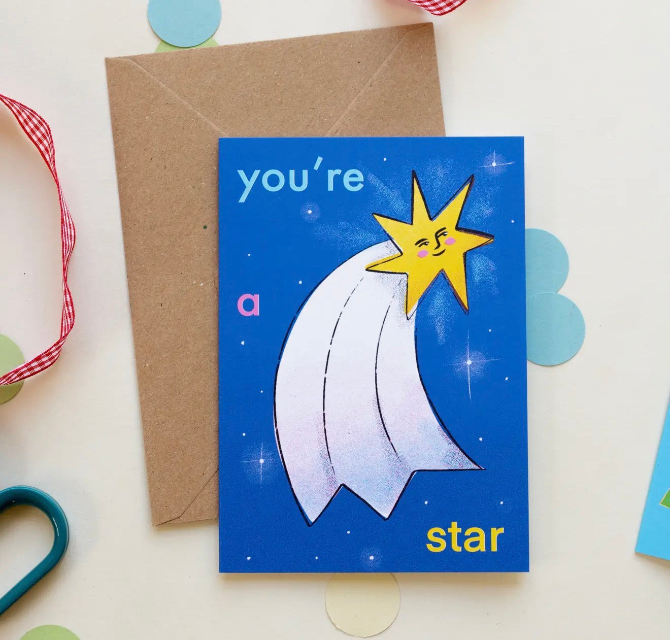 You're A Star A6 Greetings Card
