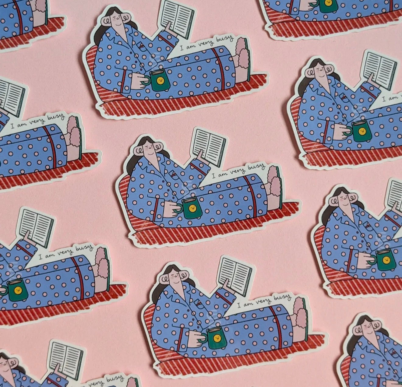 I Am Very Busy Sticker