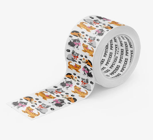 Playful Kittens Stickers On the Roll