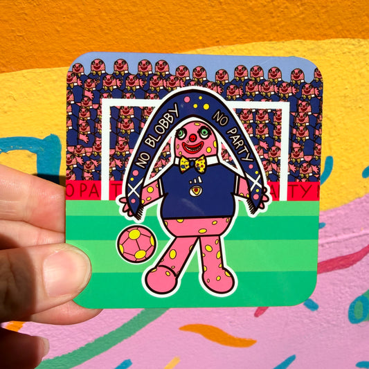 No Blobby No Party Coaster
