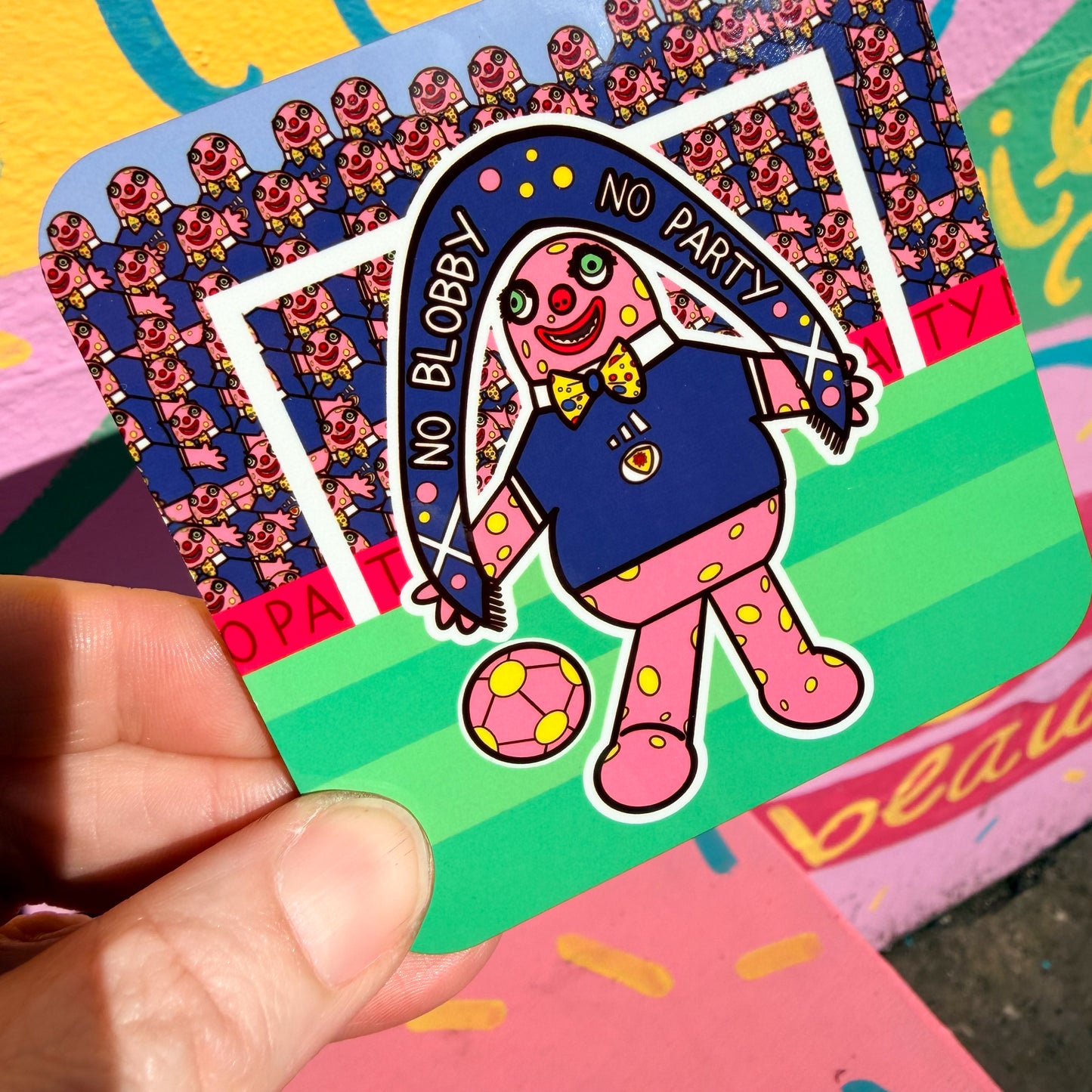 No Blobby No Party Coaster