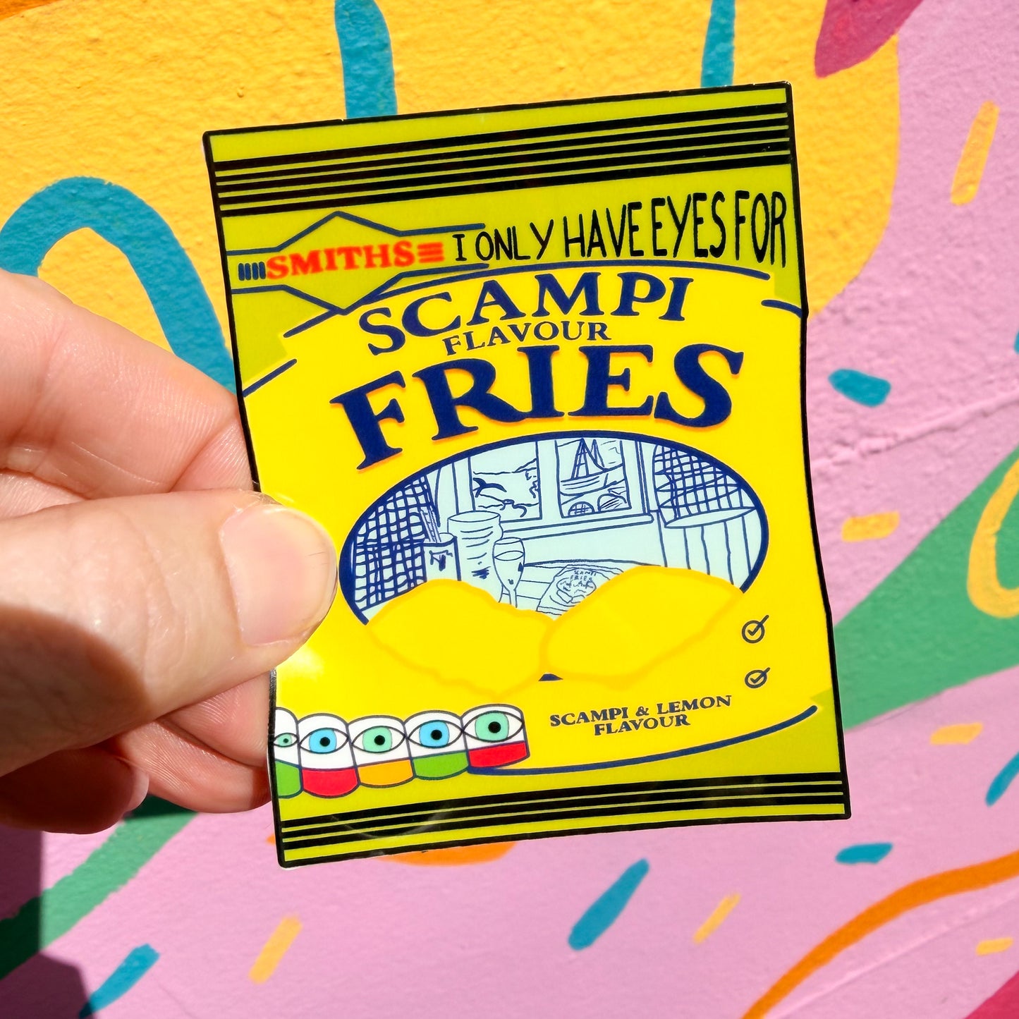 I Only Have Eyes For Scampi Fries Sticker
