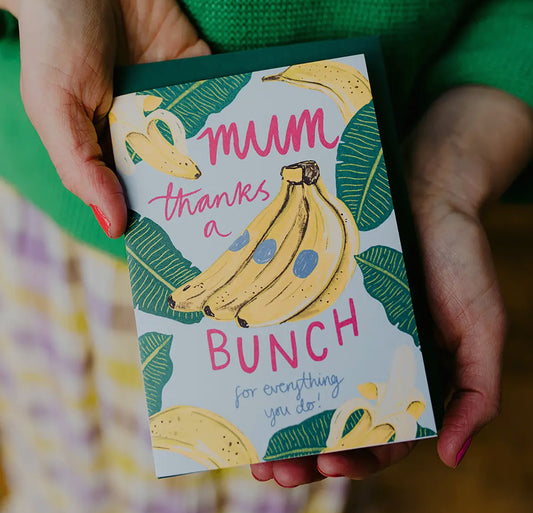 Mum Thanks A Bunch!  Bananas Card