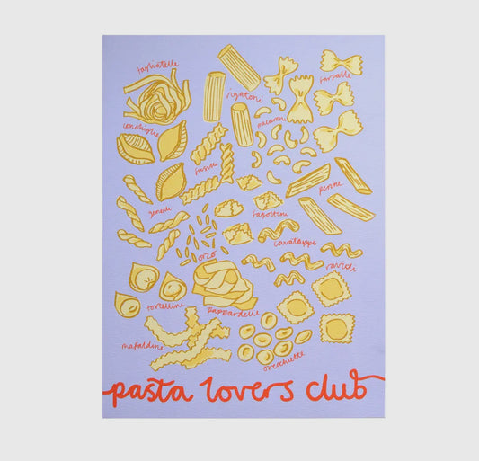 Pasta Lovers Club Art Print