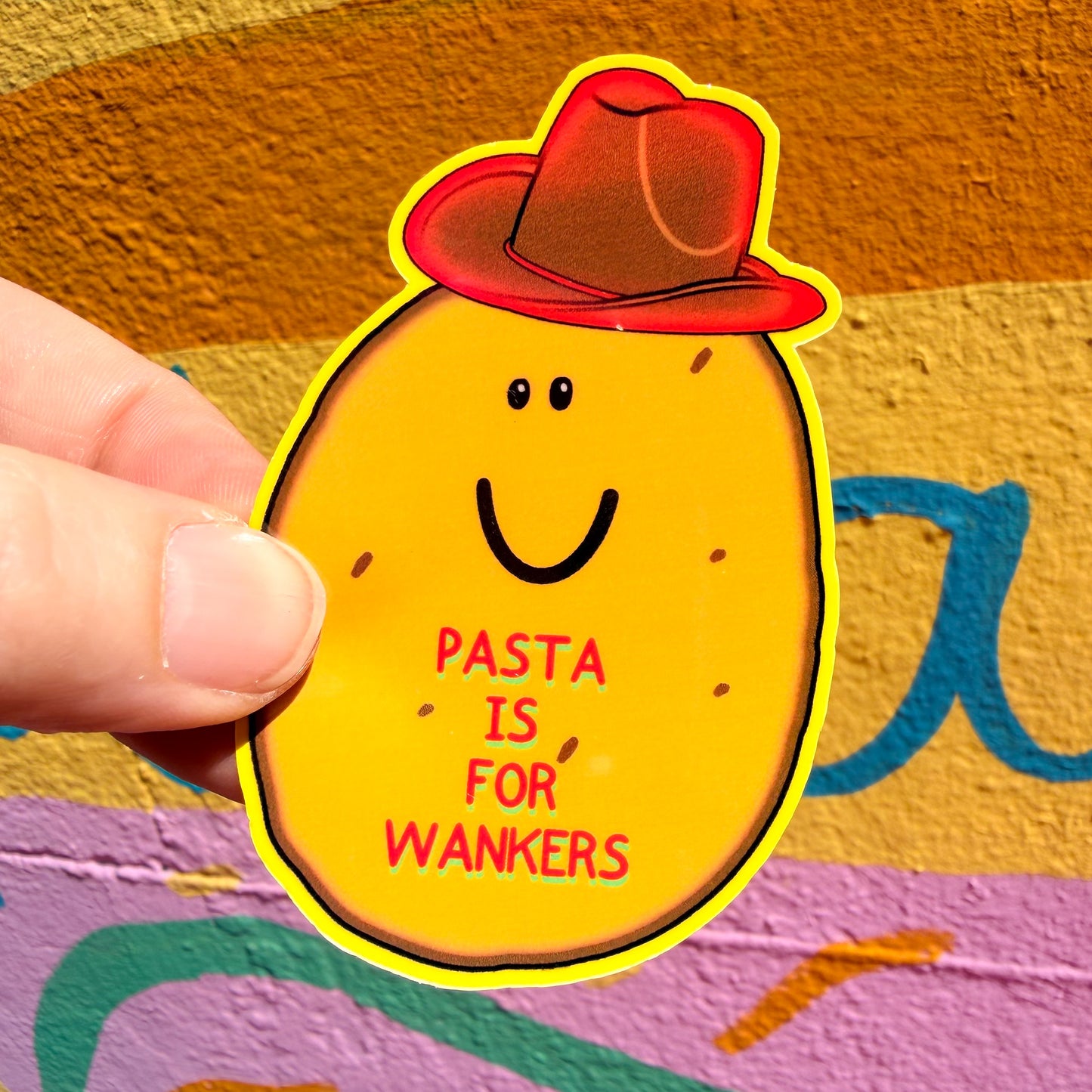 Potato Hates Pasta Sticker