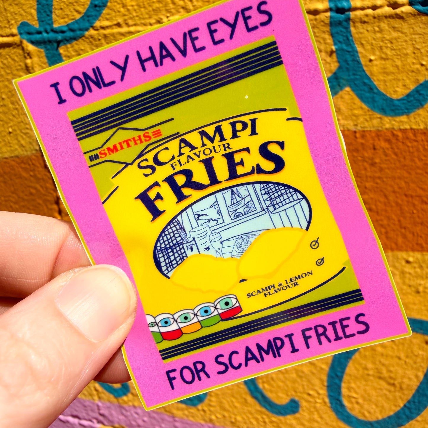 I Only Have Eyes For Scampi Fries Sticker