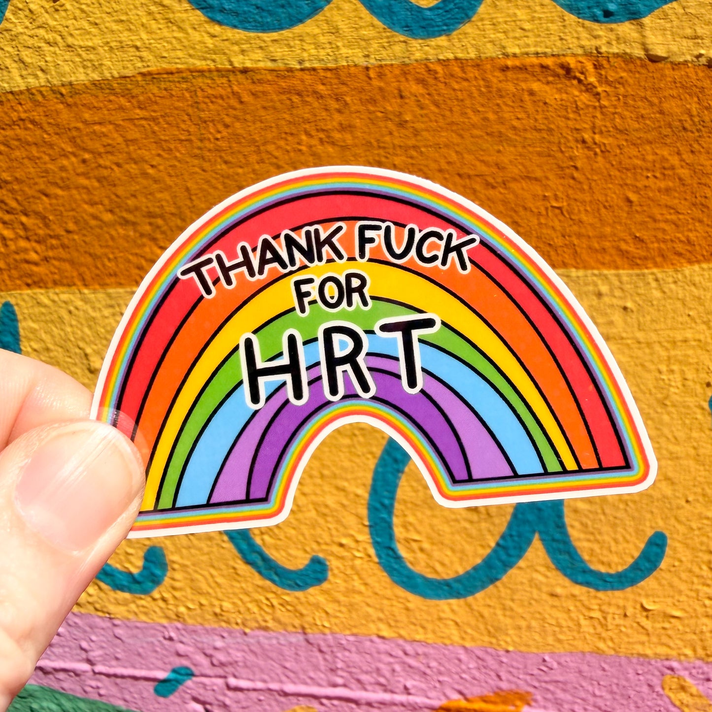 Thank Fuck for HRT Sticker
