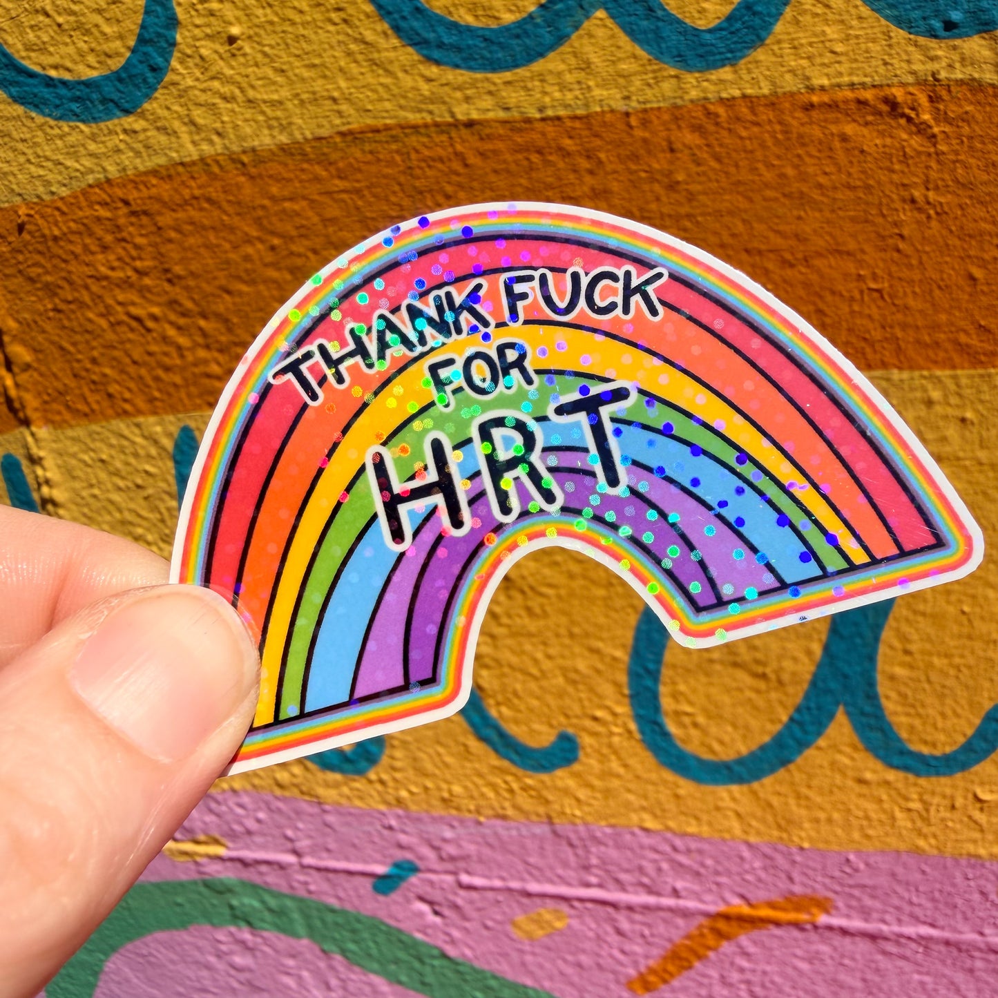 Thank Fuck for HRT Sticker
