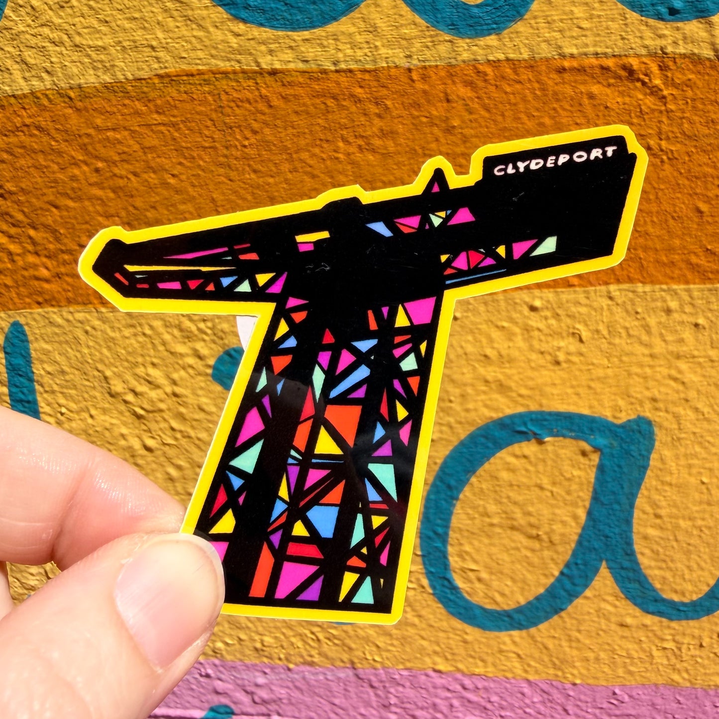 Finnieston Crane Drawing Sticker