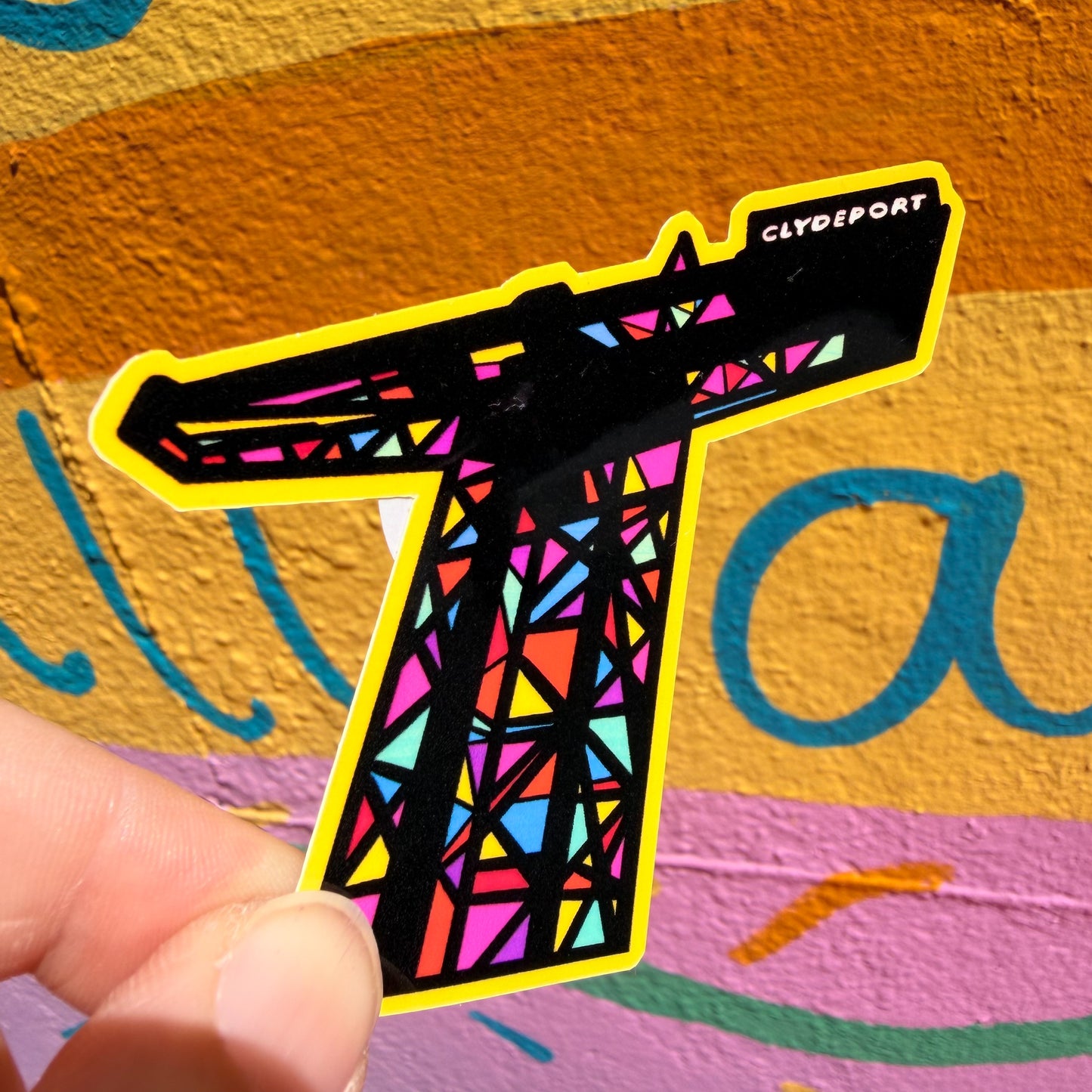 Finnieston Crane Drawing Sticker