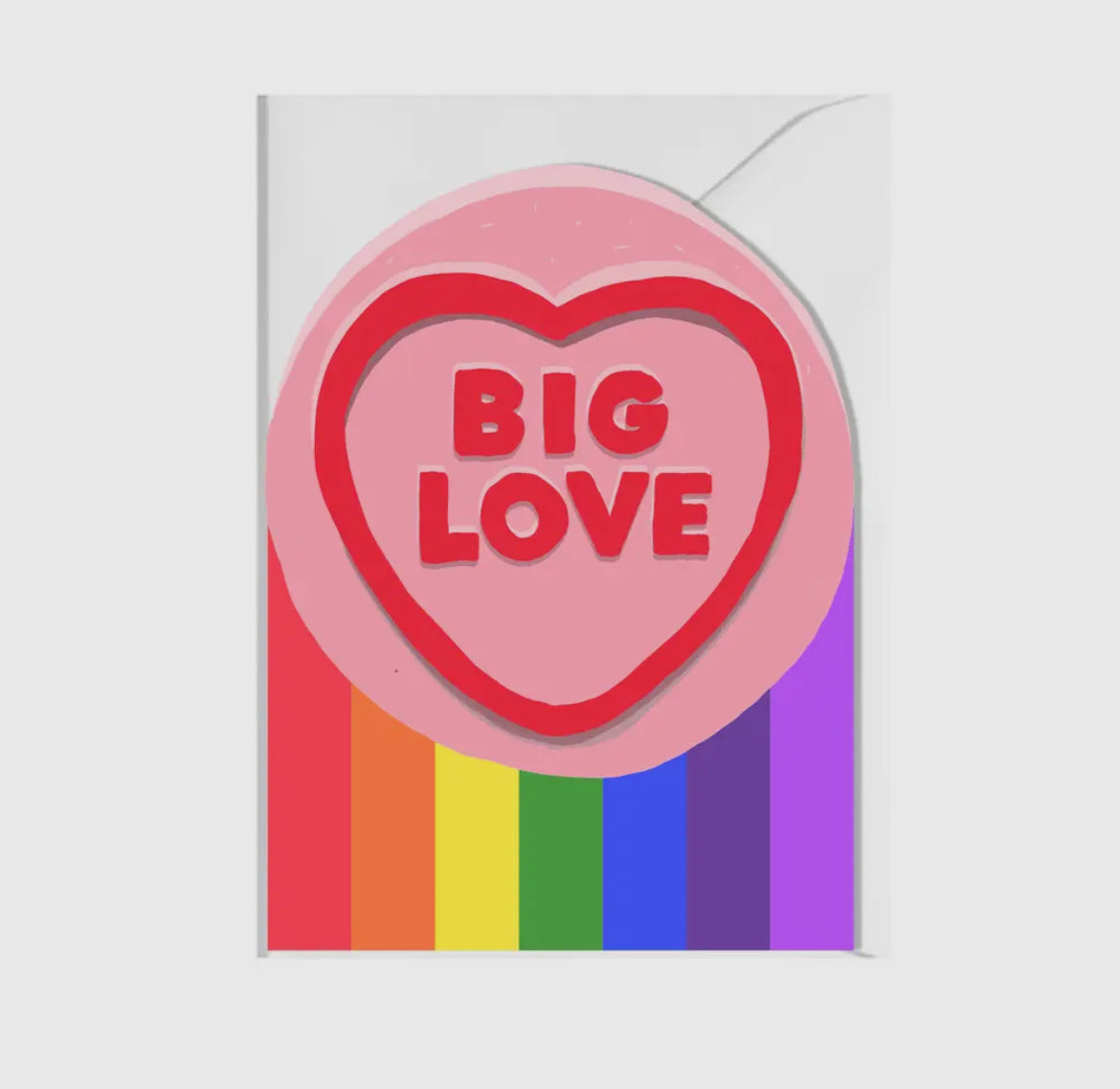 Big Love Cut Out Card