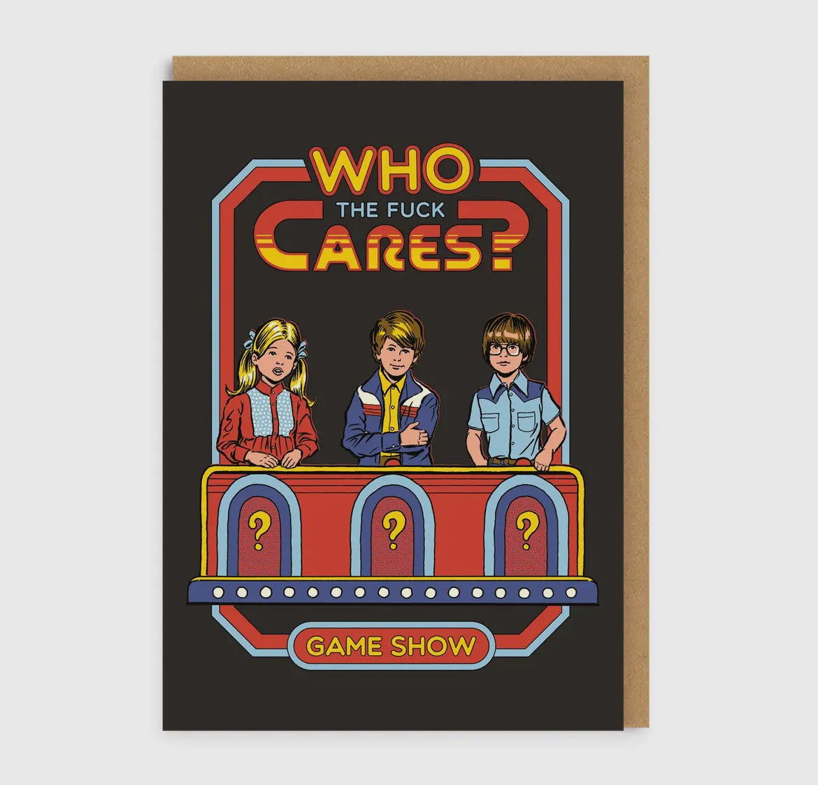 Who the Fuck Cares Greeting Card