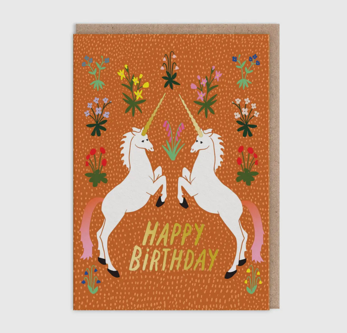 Unicorns Happy Birthday Card