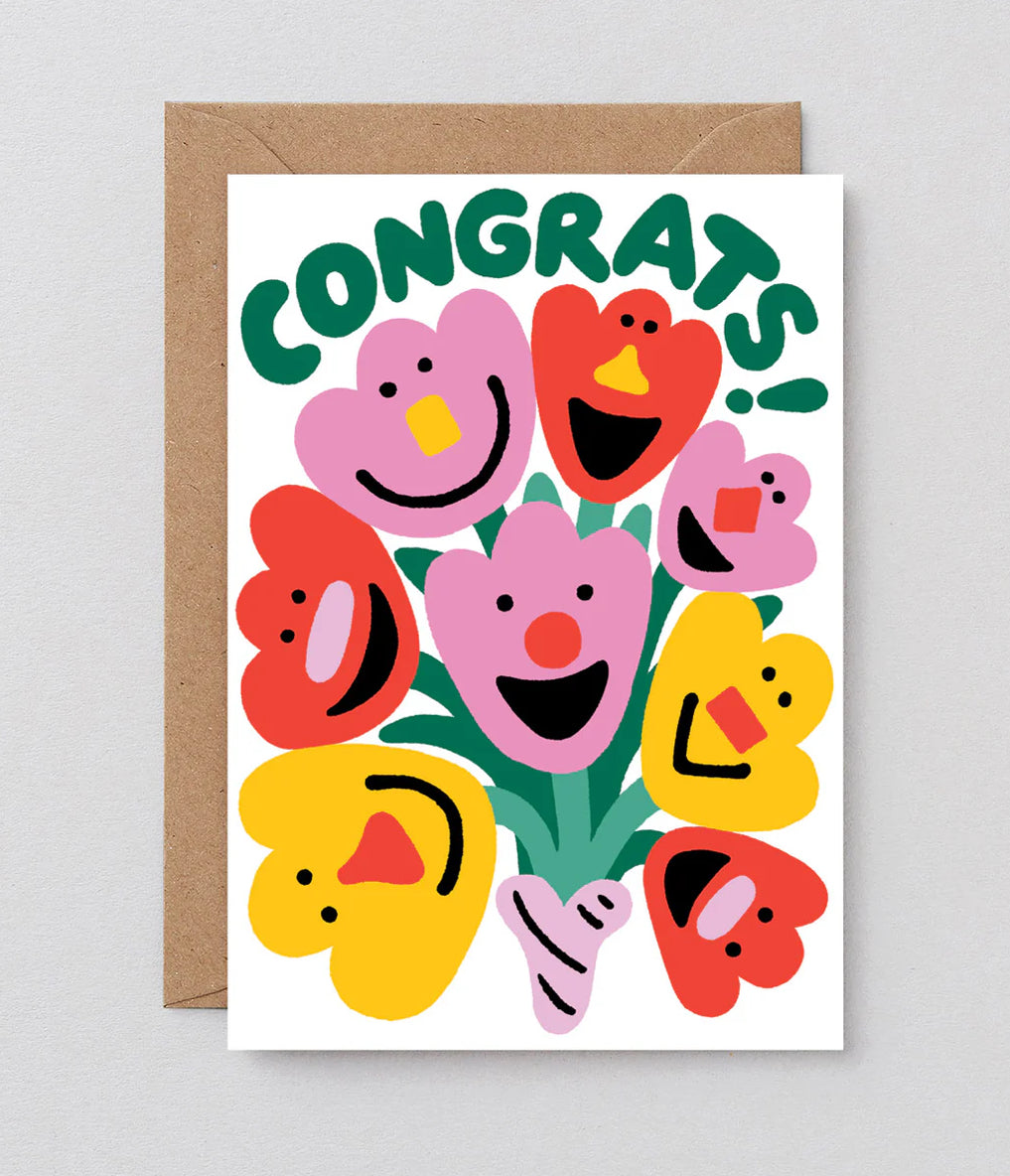 Congrats Flowers Card