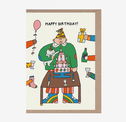 Happy Birthday Cats Dogs Card
