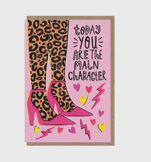 Main Character Birthday Card