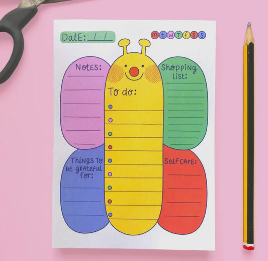 Daily Planner Butterfly Notepad