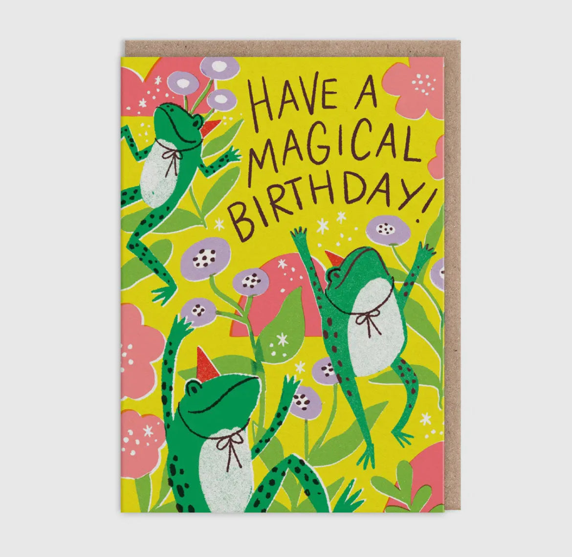 Magical Frogs Birthday Card