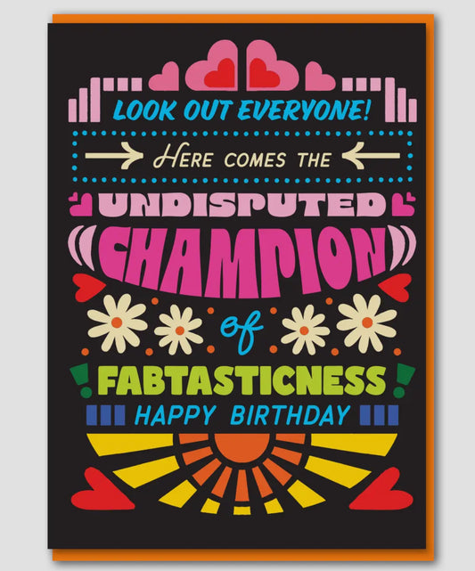 Fabtasticness Birthday Card
