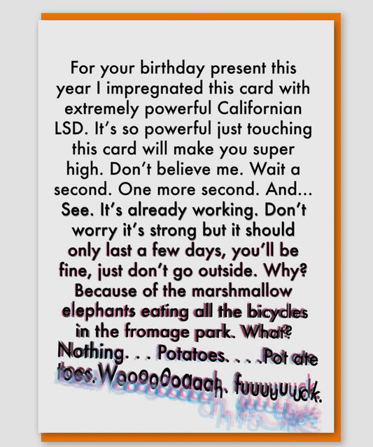 Happy Birthlsday Card