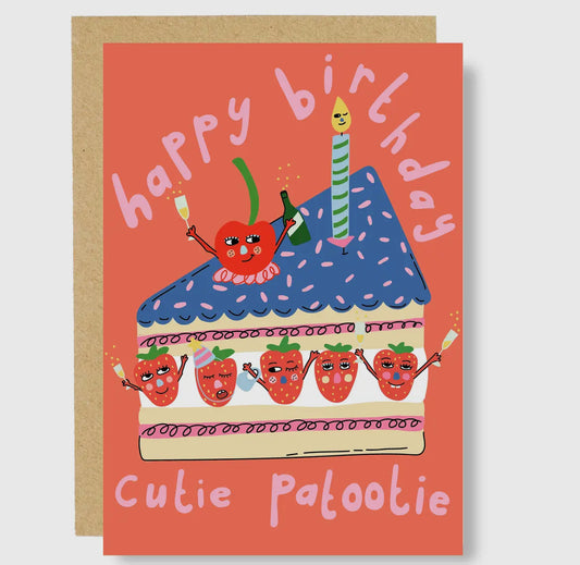 Cutie Patootie Birthday Card