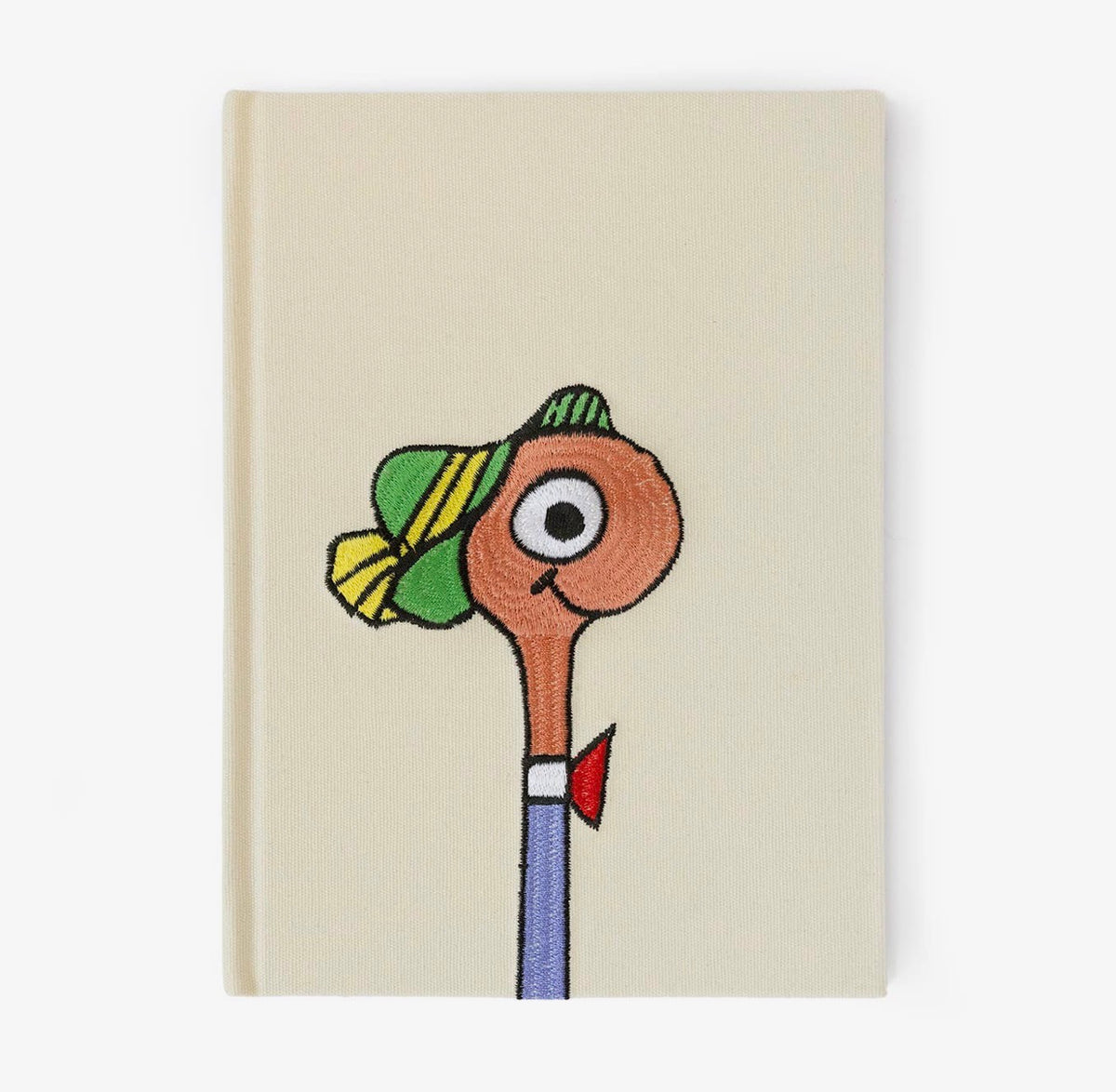 Lowly Worm Embroidered Journal