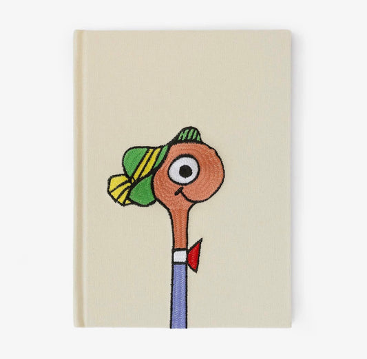 Lowly Worm Embroidered Journal