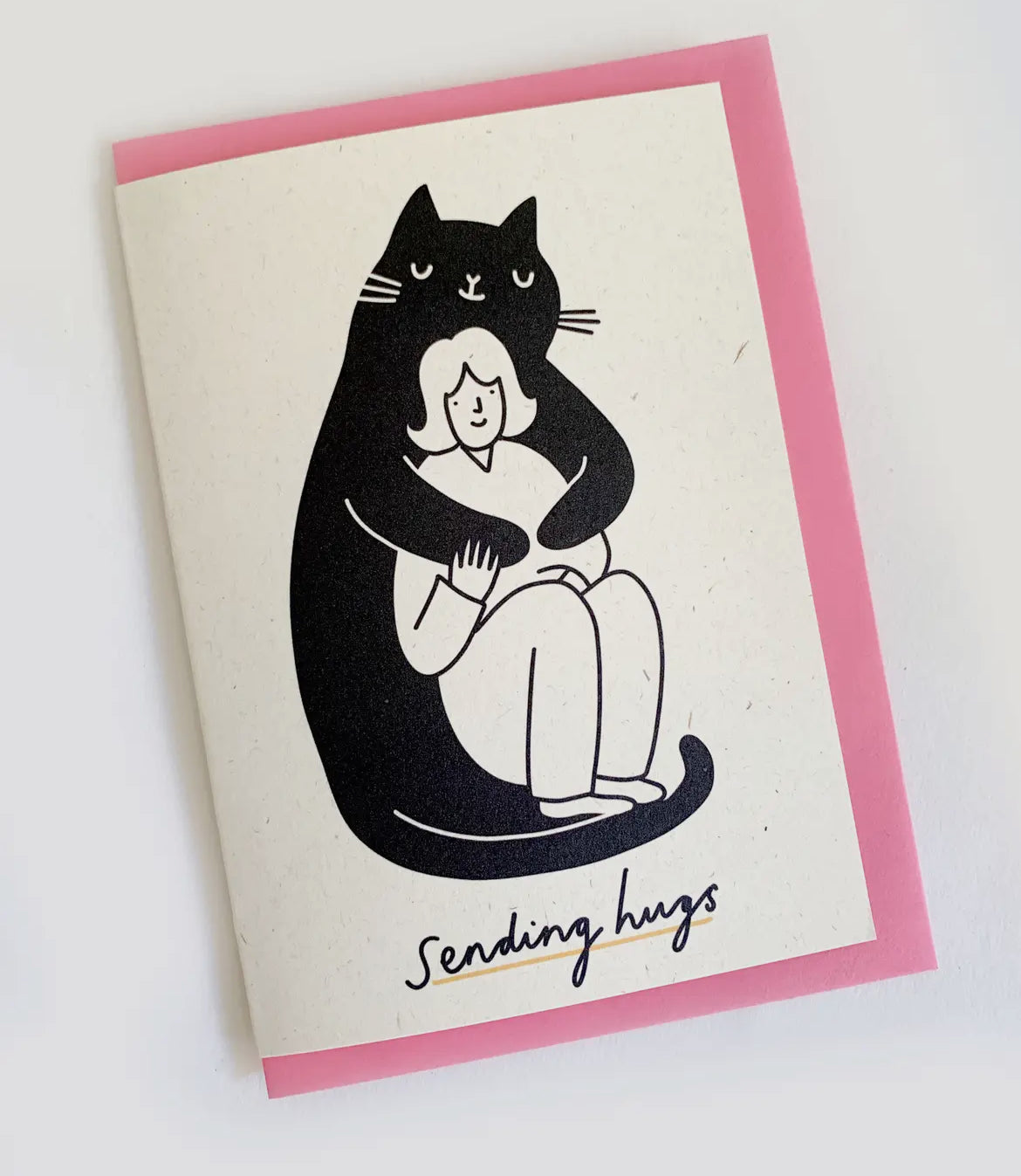 Giant Cat Greeting Card